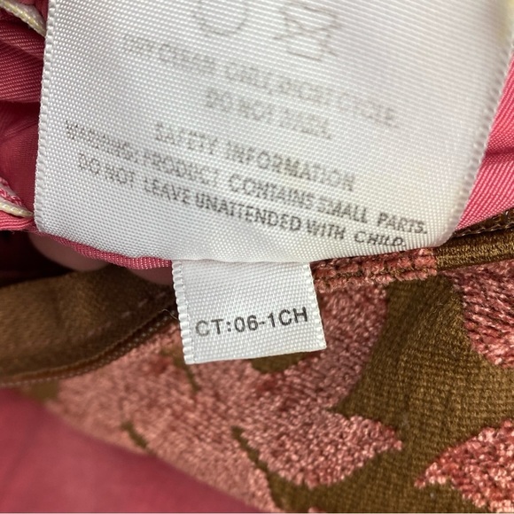 Petunia Pickle Bottom Daiper Bag Backpack Tapestry Velvet Floral Olive Pink - Picture 13 of 13
